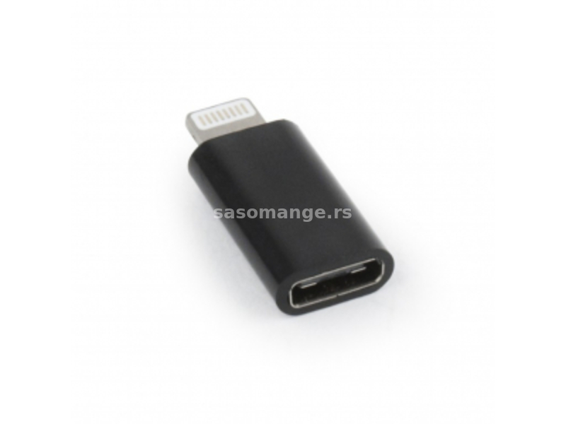 Gembird (A-USB-CF8PM-01) adapter lighting (muški) na USB tip C (ženski) crni