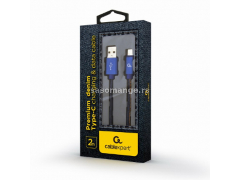 Gembird (CC-USB2J-AMCM-2M-BL) kabl USB (muški) na tip-C (muški) 2m plavi