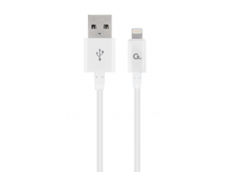 Gembird (CC-USB2P-AMLM-2M-W) kabl USB 2.0 (muški) na lightning (muški) 2m beli