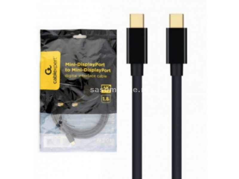 Gembird (CCP-mDPmDP2-6) kabl Mini DisplayPort (muški) na Mini DisplayPort (muški) 1.8m crni