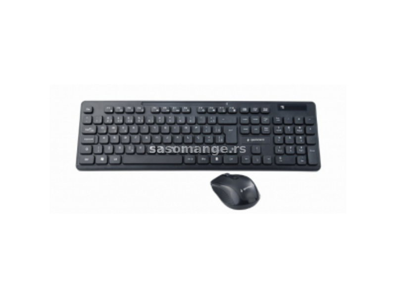 Gembird (KBS-WCH-03) bežični komplet tastatura US+ bežični optički miš crni