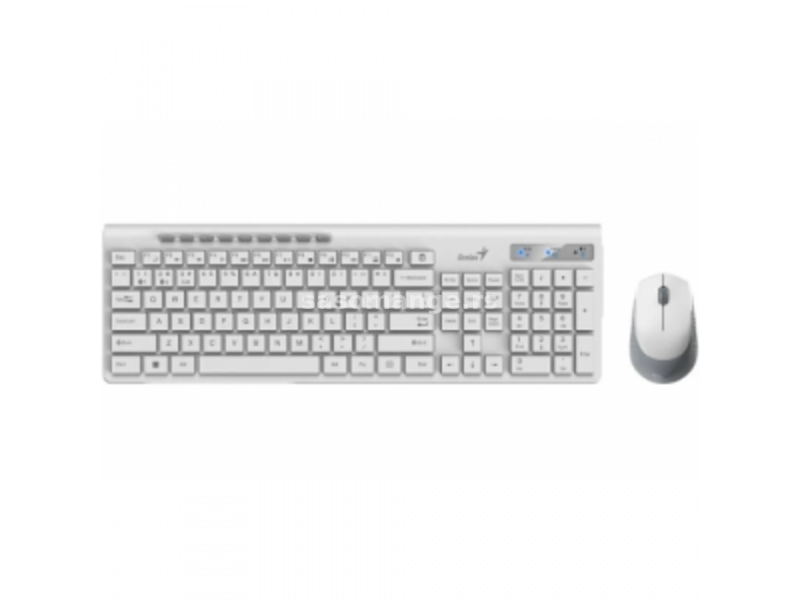 Genius SlimStar 8230 bežični komplet tastatura+miš beli