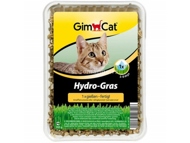 GIMCAT HYDRO-GRAS TRAVA ZA MACKE 150 g
