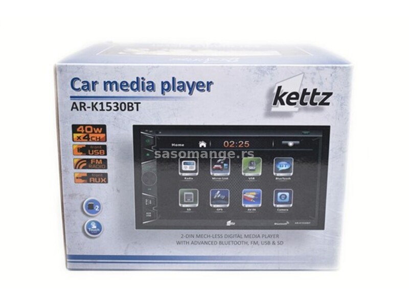GPS AUTO MULTIMEDIJA "KETTZ" AR-K1530BT 6.2" BT