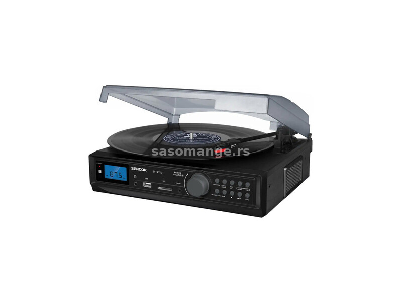 Gramofon SENCOR STT 212U USB/SD/FM/BT crna
