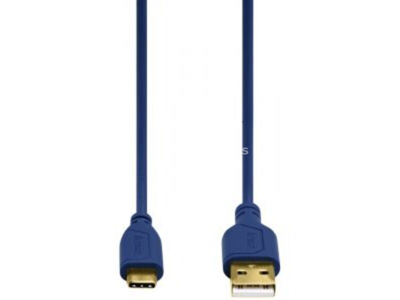 Hama (135785) kabl za punjač USB A (muški) na USB Type C (muški) 0.75m plavi
