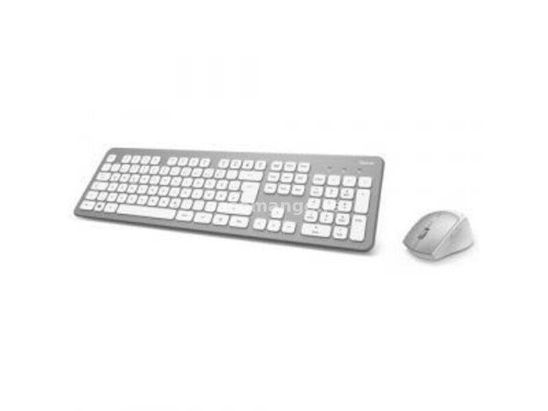 Hama KMW-700 (182676) komplet bežična tastatura +bežični optički miš srebrno beli