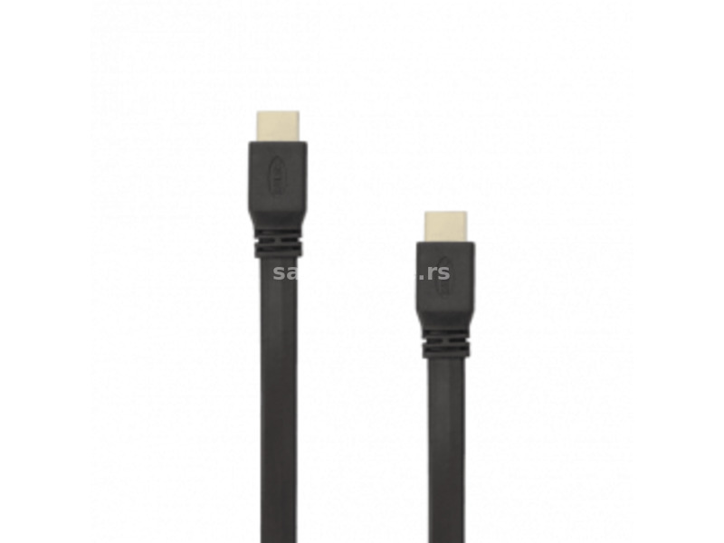 S BOX Kabl HDMI 1.4 Flat Black, 1,5 m
