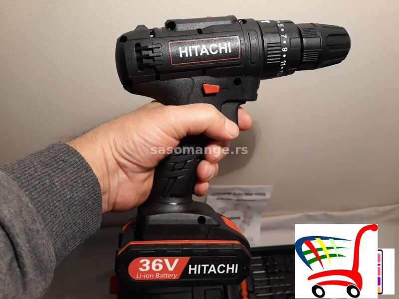 Hitachi aku srafilica/busilica 36v +pribor+2 baterije - Hitachi aku srafilica/busilica 36v +pribo...