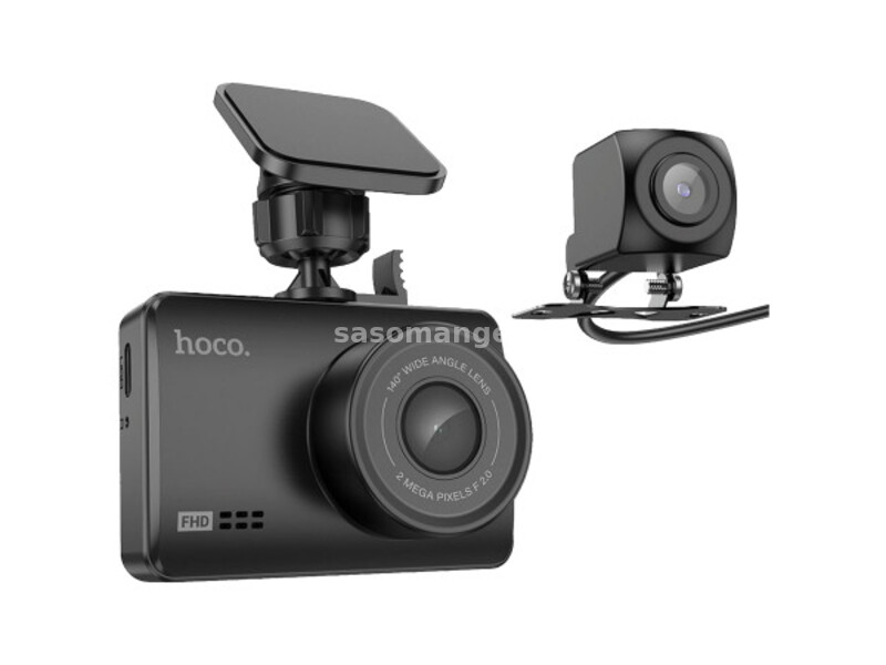 Hoco dv3 auto kamera ips hd ekran, dualna kamera, pregledom od 140