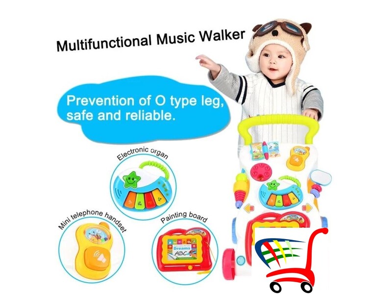 Hodalica muzička igračka 2u1 za decu - Hodalica muzička igračka 2u1 za decu