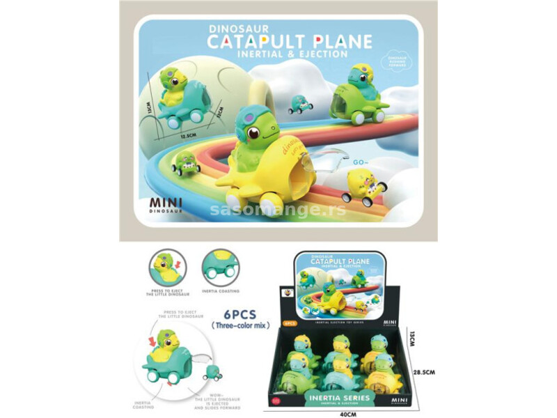 Igračka za bebe - Dino u avionu ( 529524 )