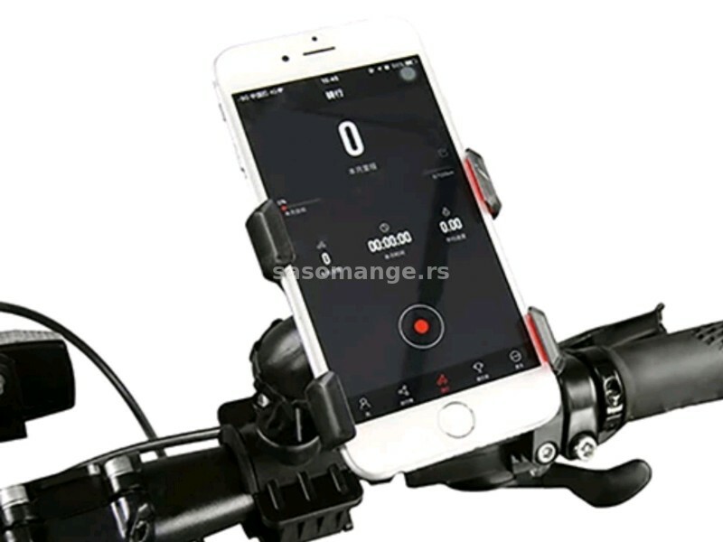 Držač/nosač/holder za mobilni telefon na stalku za mikrofon (ili biciklu)