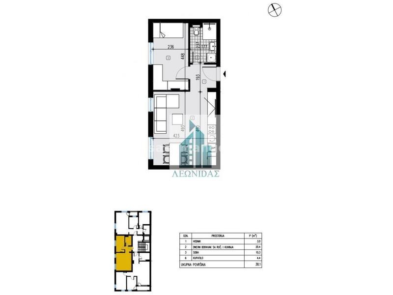 2.5 stanovi u izgradnji, Durlan, 1600e/m2 sa PDV-om