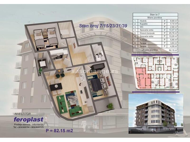 Na prodaju stan u novogradnji - Ćuprija