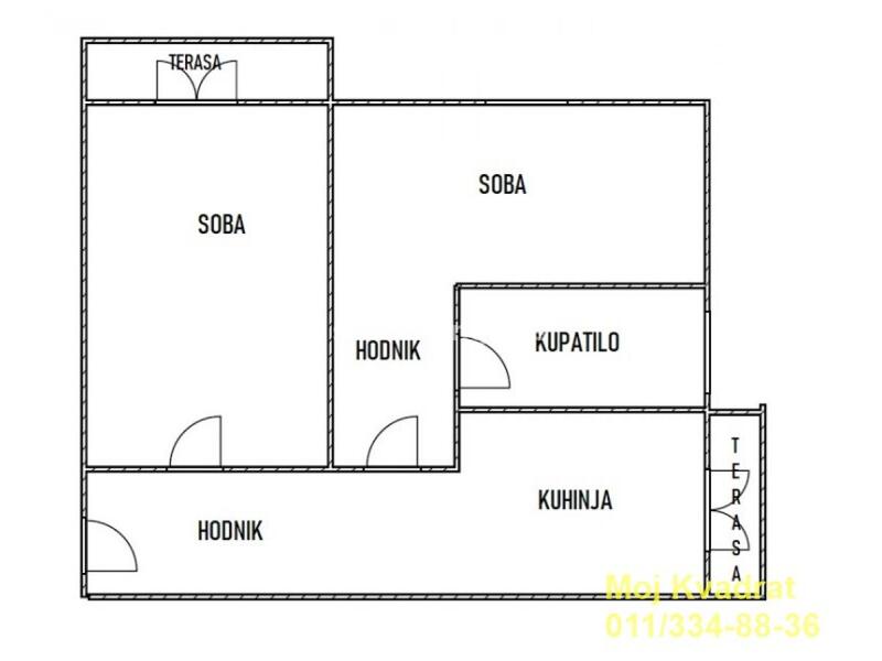 Palilula, Karaburma - Pera Ćetkovića, 60m2