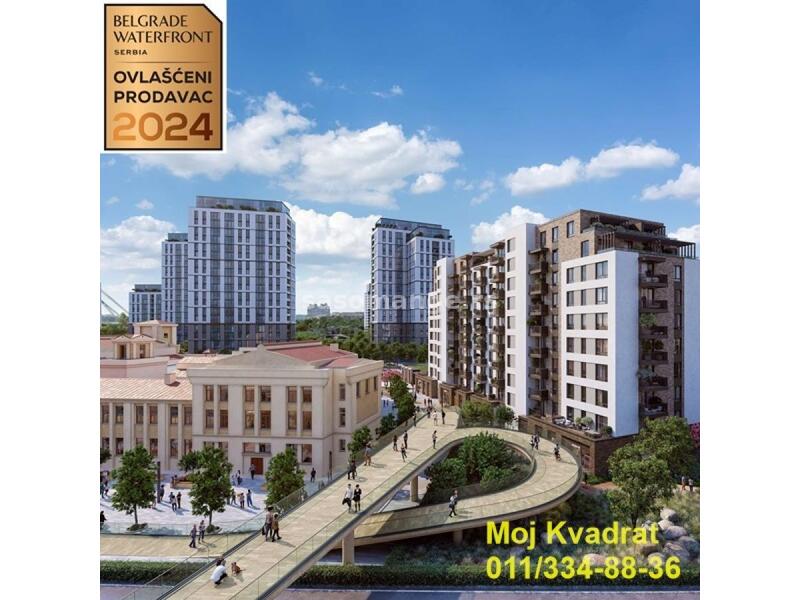 Savski venac, Beograd na vodi BW Vizia, 109m2 BEZ PROVIZIJE ZA KUPCE!!!