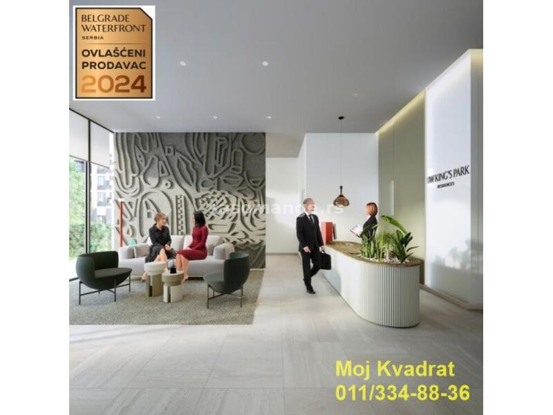 Savski venac, Beograd na vodi - BW King's Park Residence, 64m2 - BEZ PROVIZIJE ZA KUPCE!
