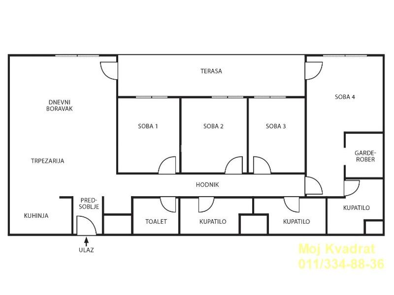 Novi Beograd, Blok 65 (West 65) - Tadije Sondermajera, 140m2