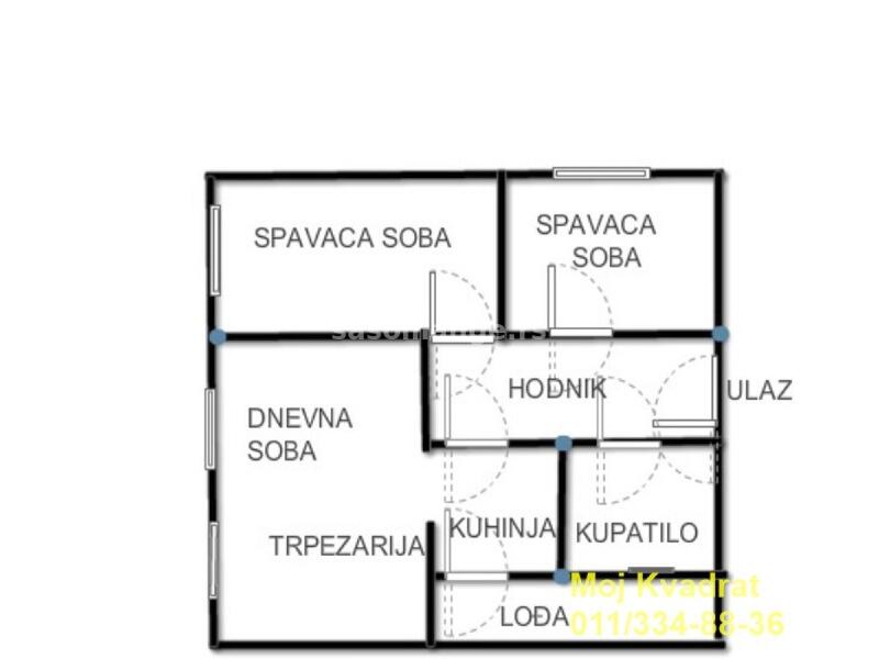 Palilula, Ćalije - Dragoslava Srejovića, 75m2