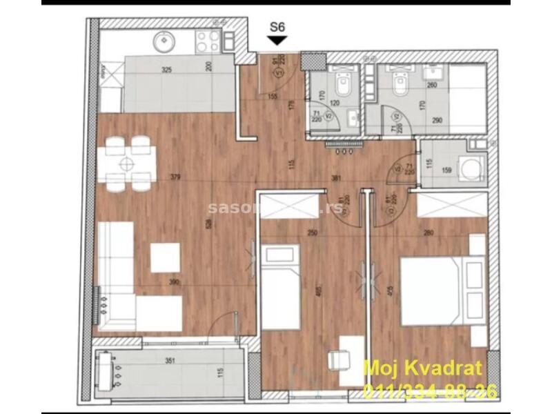 Novi Beograd, Blok 60 - Tošin bunar, 68m2