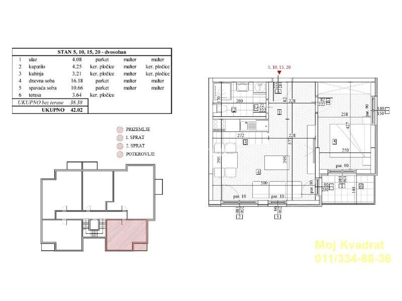 Zvezdara, Cvetanova ćuprija - Predraga Tomića, 63m2