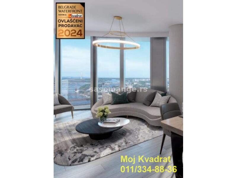 Savski venac, Belgrade Waterfront - BW St. Regis Residences (Belgrade Tower), 73m2 - NO COMMISSIO...