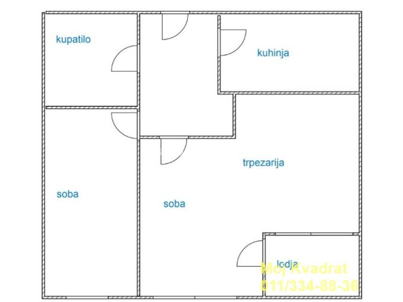 Zemun, Zemun polje - Dušana Mađarčića Korčagina 2. deo, 61m2