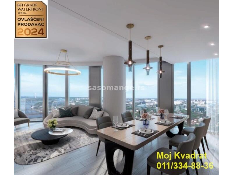 Beograd na vodi - BW St. Regis Residences (Kula Beograd), 87m2 - USKORO USELJIV - BEZ PROVIZIJE Z...