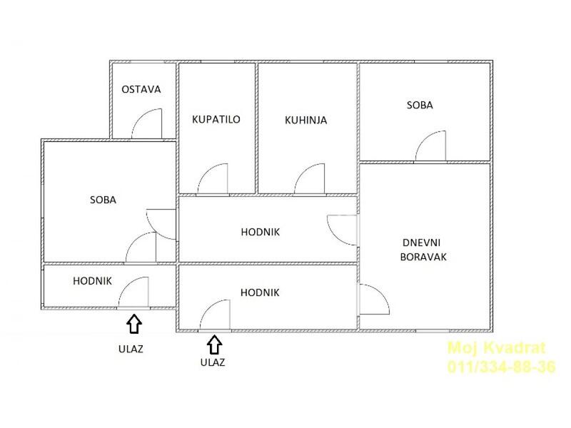 Stari grad, Studentski Trg - Simina, 77m2