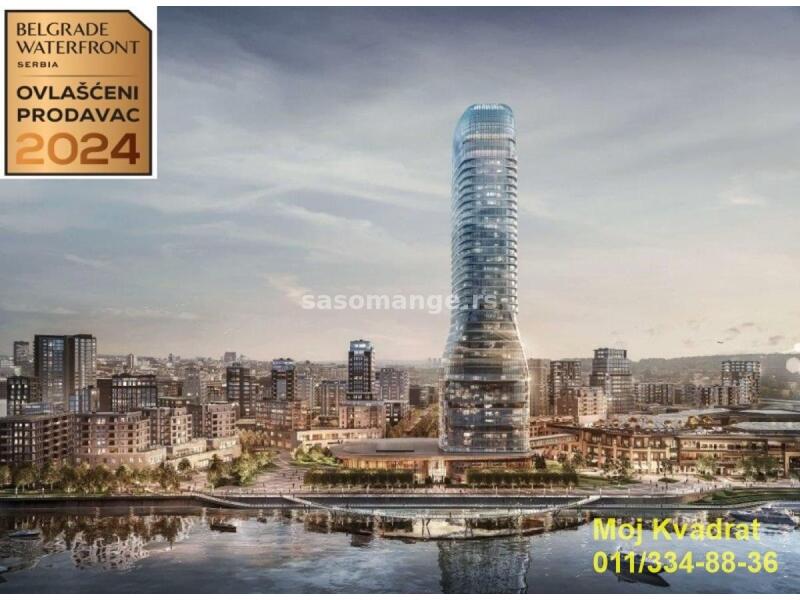 Savski venac, Belgrade Waterfront - BW St. Regis Residences (Belgrade Tower), 73m2 - NO COMMISSIO...
