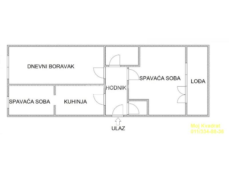 Novi Beograd, Bežanijska kosa II - Nede Spasojević, 74m2