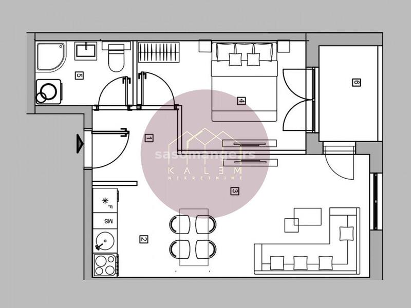 Zvezdara, Mirijevo, Aleksandra Bugarskog - kompleks Mirijevski vrtovi, 40m2, 75.548e