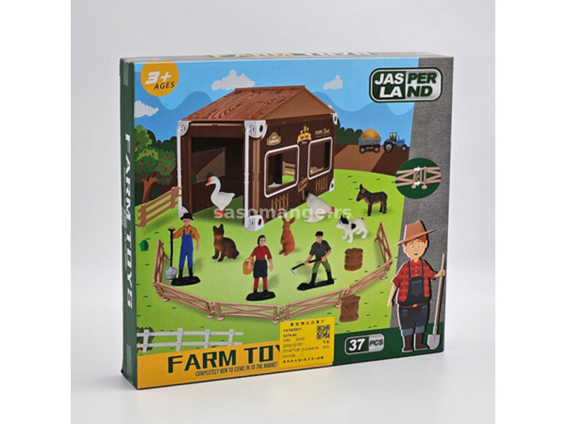 Jasperland, igračka, set farma, 37 delova ( 867109 )