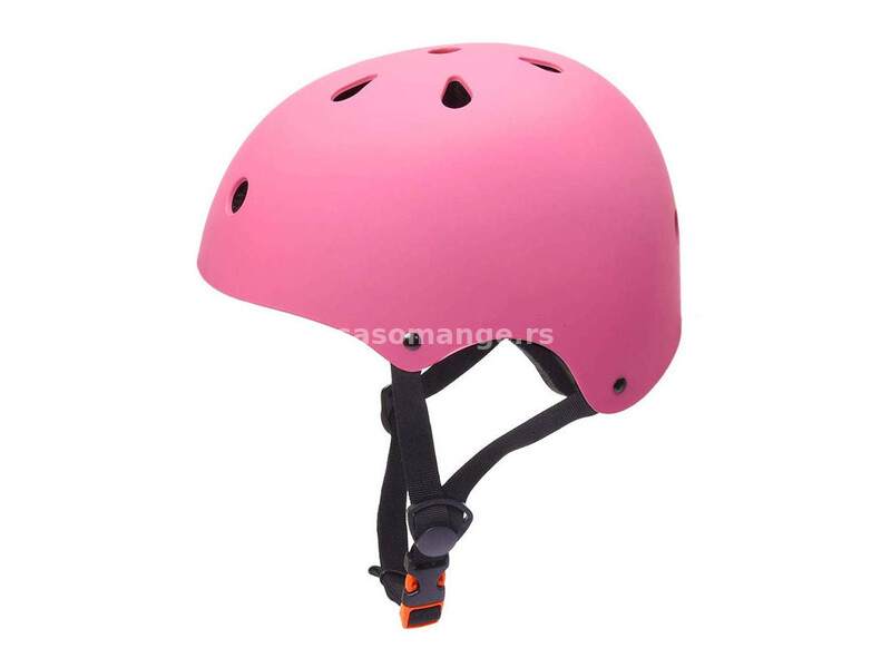 Kaciga za trotinet,rolere,skateboard (M 54-58 cm) roze