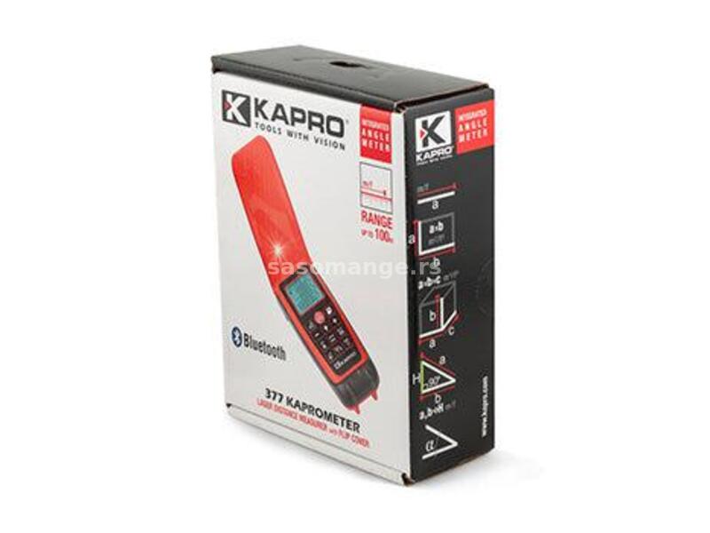 Laserski daljinomer dometa 100m sa Bluetooth tehnologijom Kapro 377 Kaprometer K7
