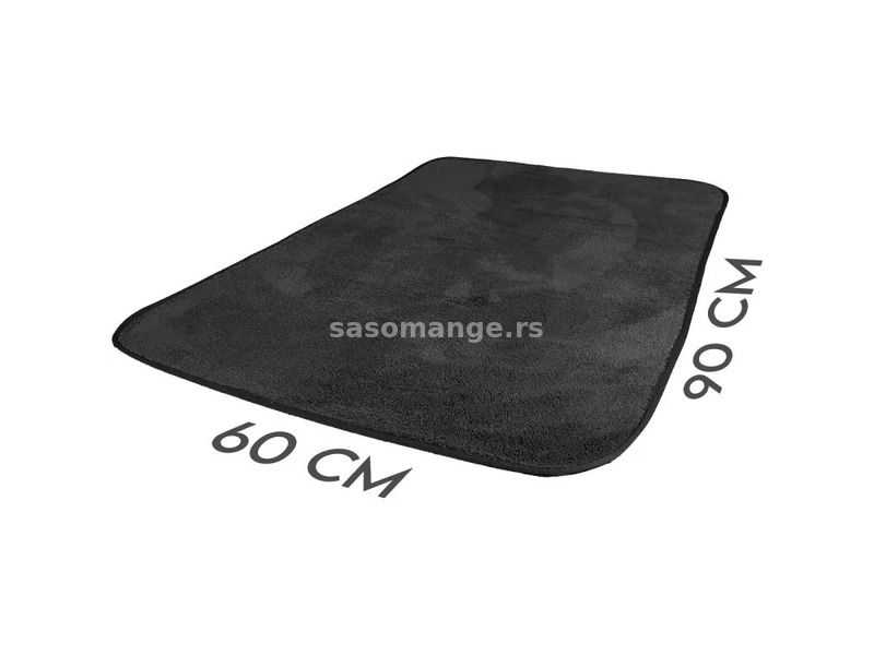 KARA - Mikrofiber peškir za sušenje automobila 60x90cm 500GSM - crna