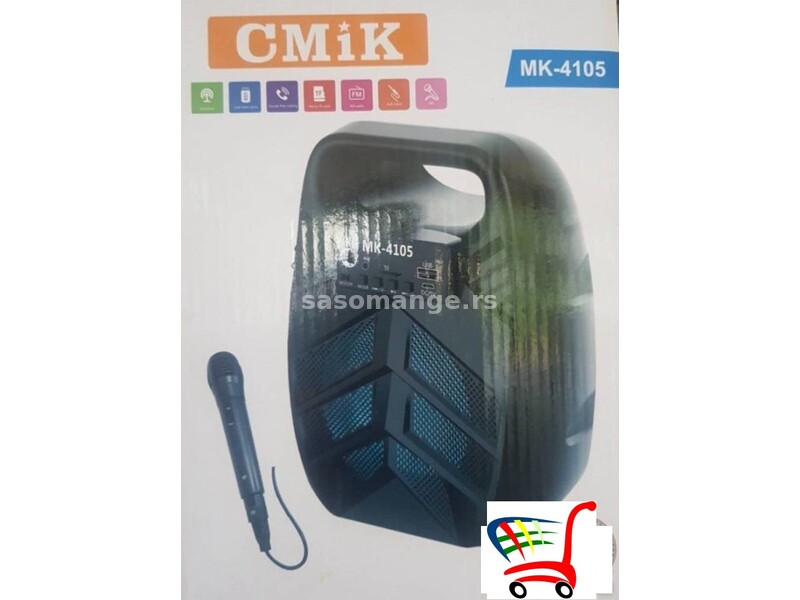 Karaoke bežični zvučnik sa mikrofonom MK 4105 - Karaoke bežični zvučnik sa mikrofonom MK 4105