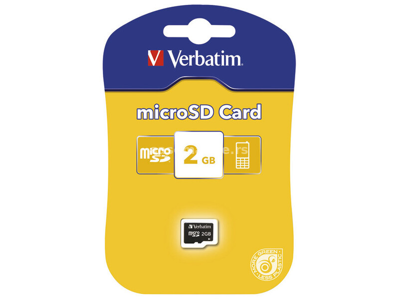 Kartica memorijska micro SD 2GB Verbatim 44001 blister