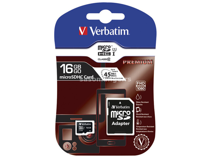 Kartica memorijska micro SDHC 32GB (class 10) Verbatim 44013 blister
