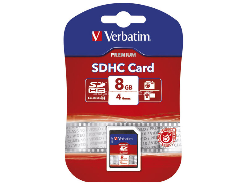 Kartica memorijska SDHC 8GB (class 10) Verbatim 43961 blister