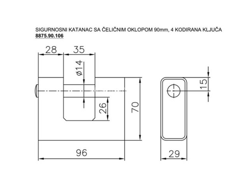 KATANAC 8875.90.106"BANE"90MM