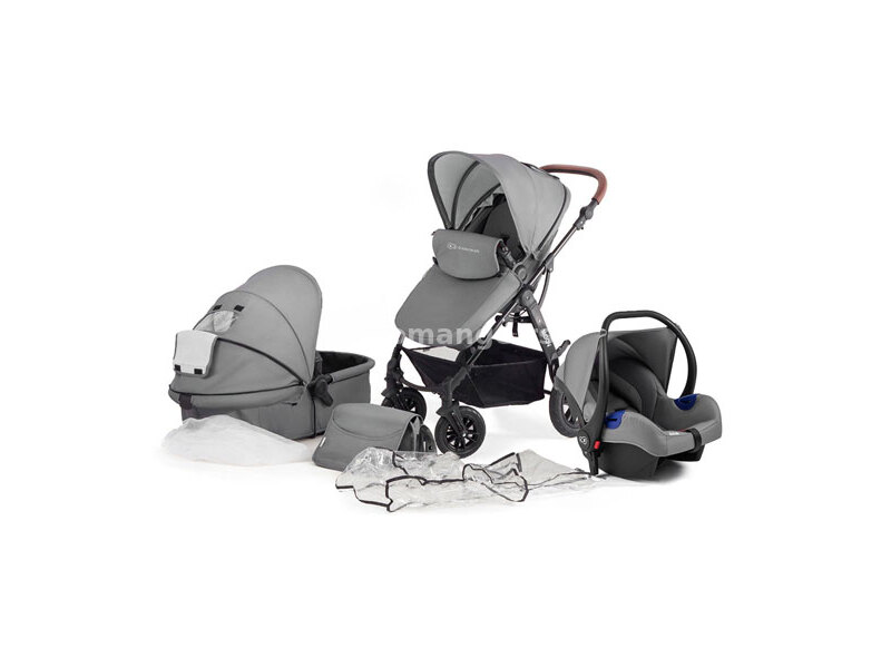 Kinderkraft Kolica za bebe Moov Set 3u1 Grey KKWMOOVGRY00NC