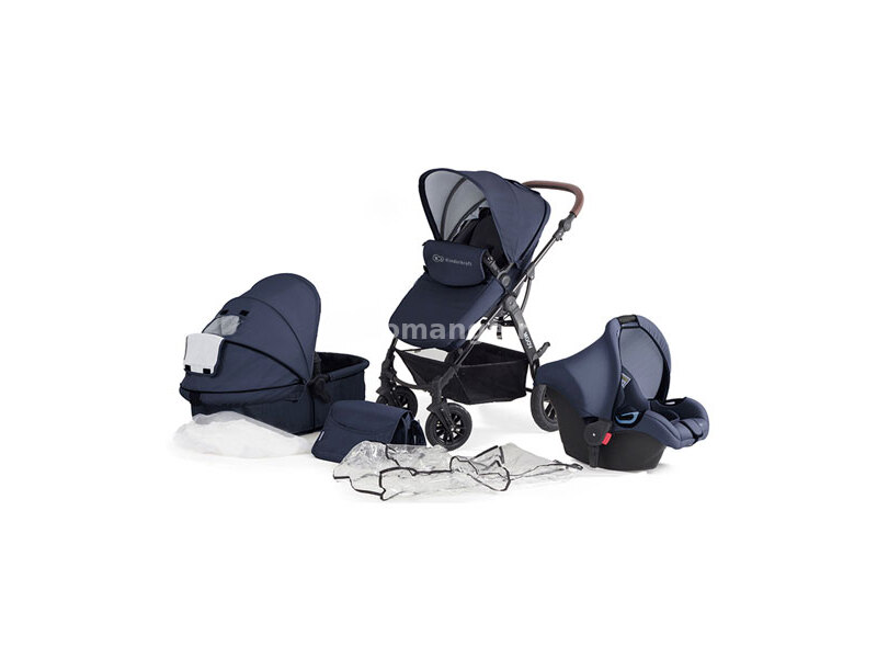 Kinderkraft Kolica za bebe Moov Set 3u1 Navy KKWMOOVNAV00NC