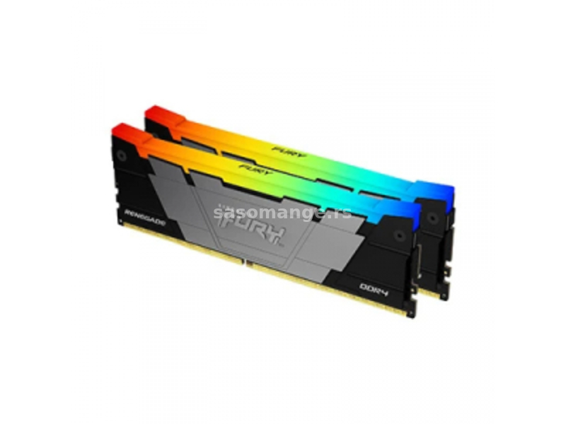 Kingston DDR4 16GB (2x8GB kit) 4600MT/s Fury Renegade RGB Black XMP (KF446C19RB2AK2/16) memorija...