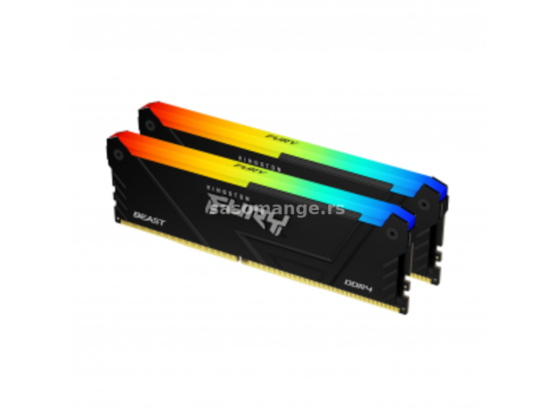 Kingston DDR4 64GB (2x32GB) 3600MHz Fury Beat RGB (KF436C18BB2AK2/64) memorija za desktop