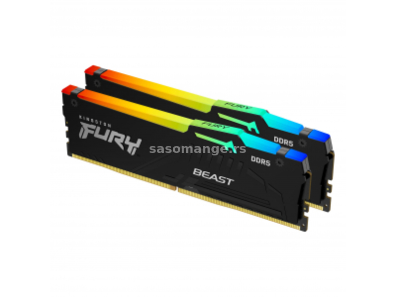 Kingston DDR5 64GB (2x32GB) 5600MHz Fury Beast RGB EXPO (KF556C36BBEAK2-64) memorija za desktop
