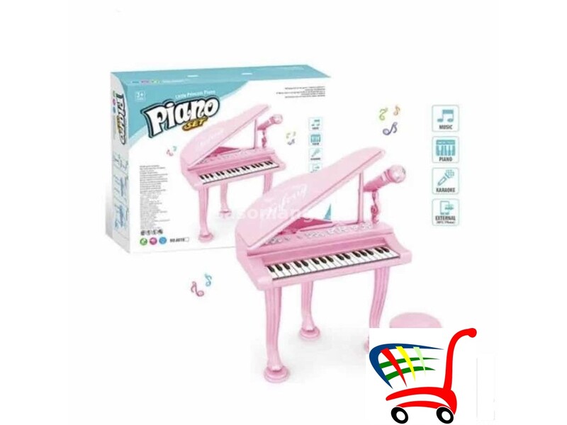 Klavir za princeze kao pravi sa stolicom - Klavir za princeze kao pravi sa stolicom