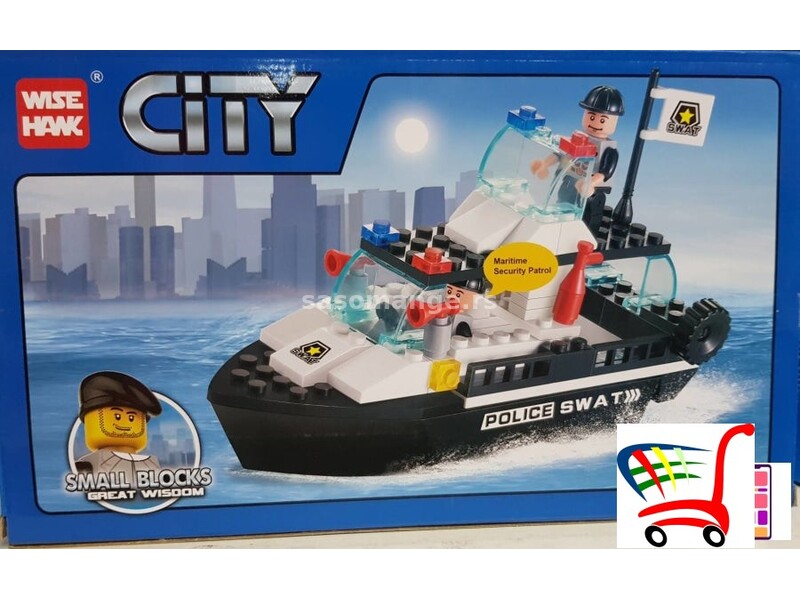 Kockice za decu - puno zabave - Policiski brod - Kockice za decu - puno zabave - Policiski brod
