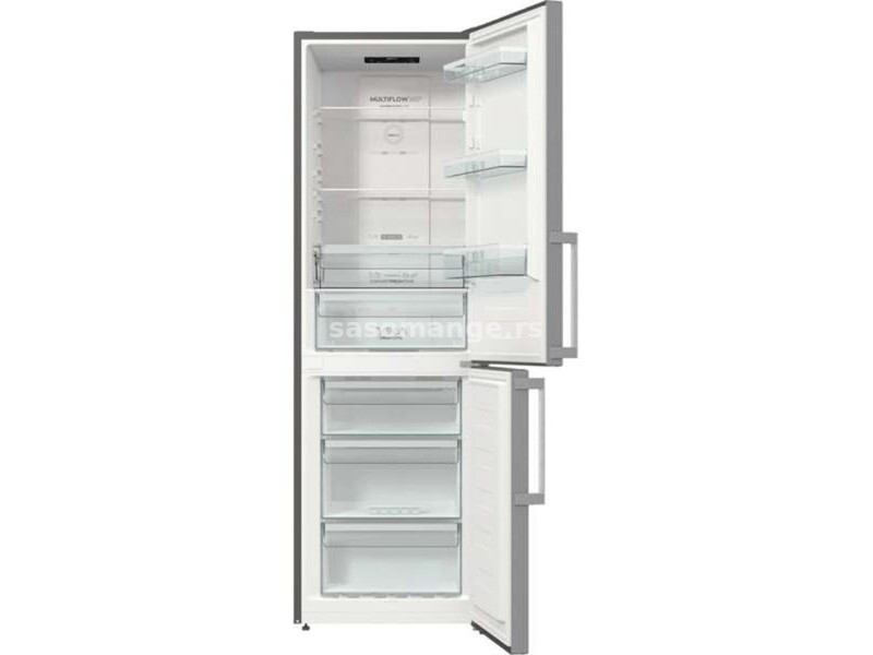 GORENJE Kombinovani frižider NRK 6192 ES5F 300l Inox 185cm